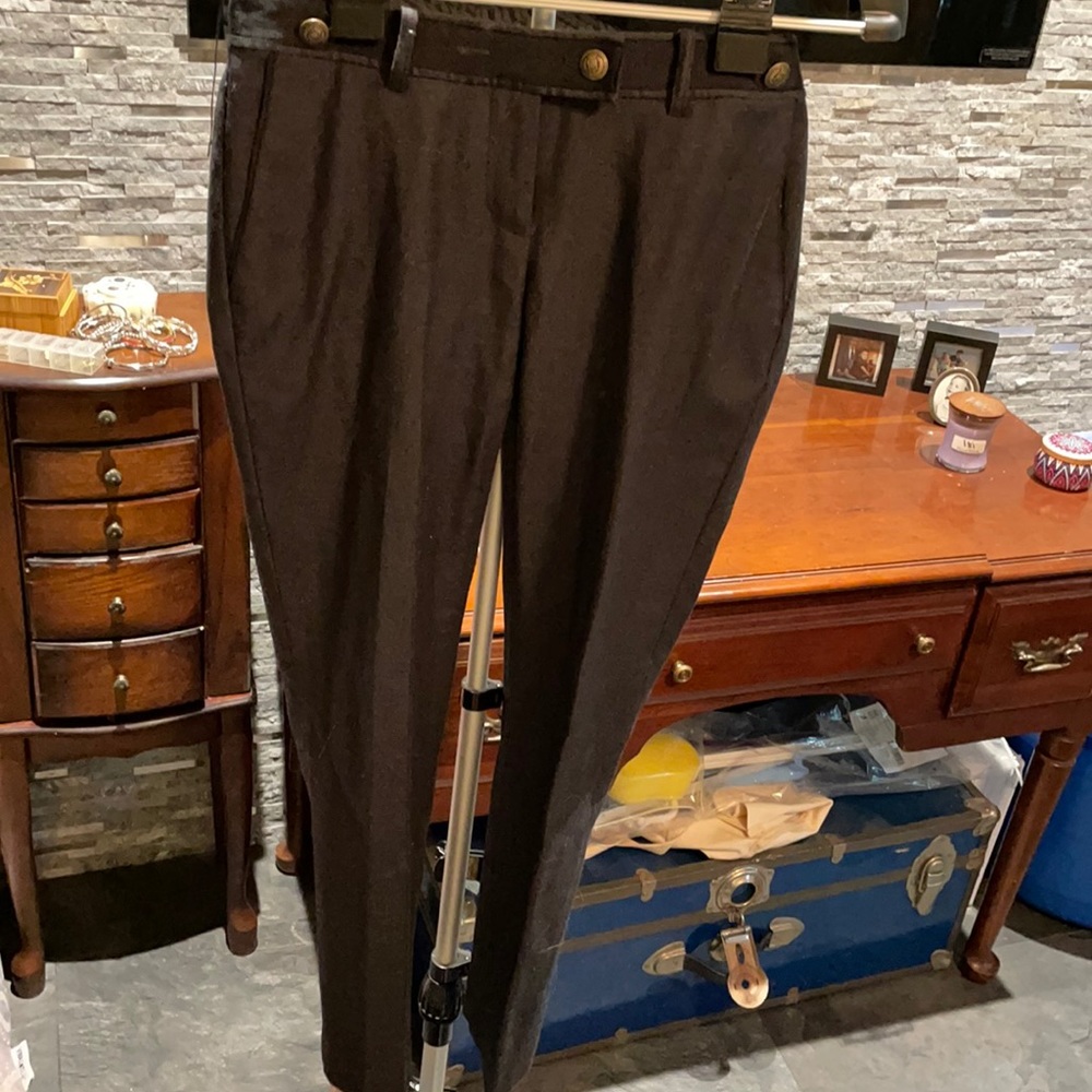 🙃 4 for $12 LOFT charcoal wool slacks! Size 0